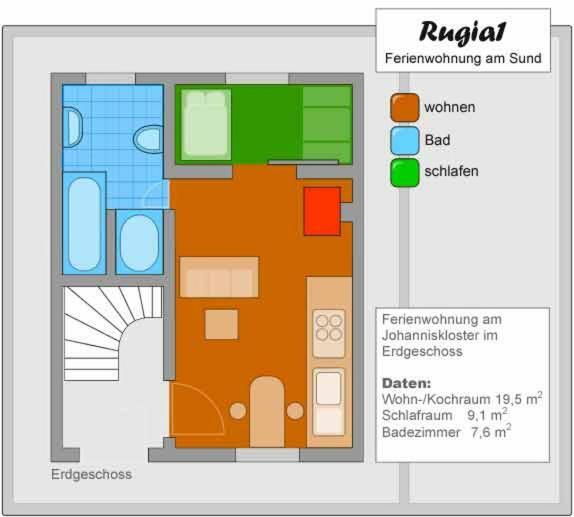 Rugia 1 Apartment Stralsund Exterior foto